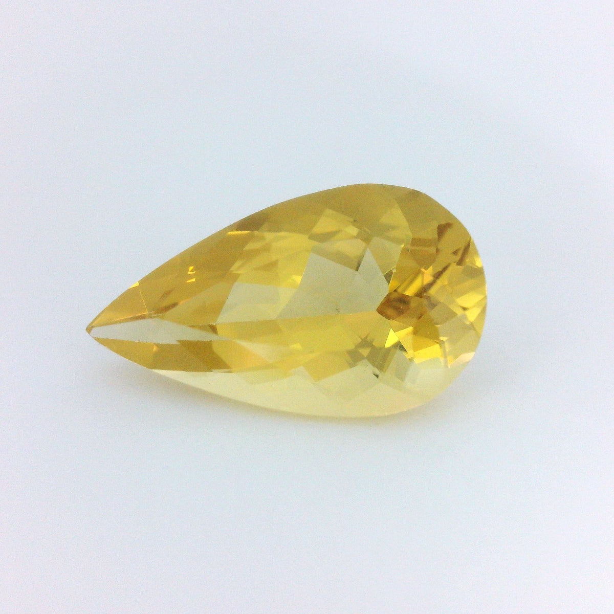 Pear Yellow Heliodor 4.16ct loose gemstone