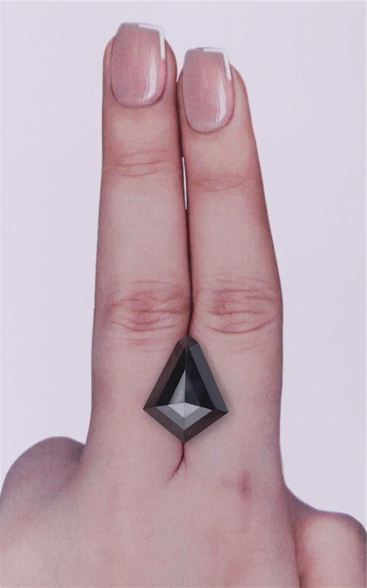 Kite Black Natural Diamond 8.89ct loose diamond