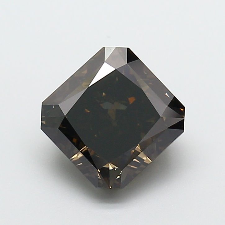 Square Radiant Fancy Gray Lab-grown Diamond 4.12ct VS1 loose diamond