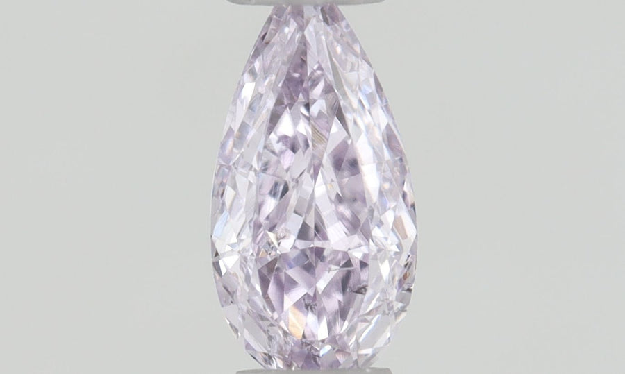 Pear Fancy Pink Purple Natural Diamond 0.18ct SI2 loose diamond