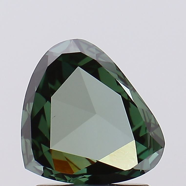 Rose Fancy Vivid Green Lab-grown Diamond 0.88ct VS1 loose diamond