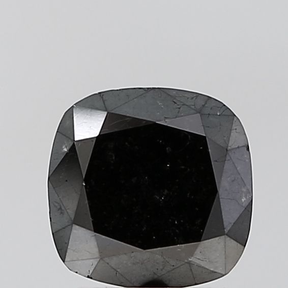 Cushion Black Natural Diamond 1.8ct VVS2 loose diamond