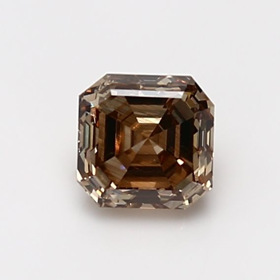 Asscher Fancy Dark Yellowish Brown Natural Diamond 1ct SI1 loose diamond