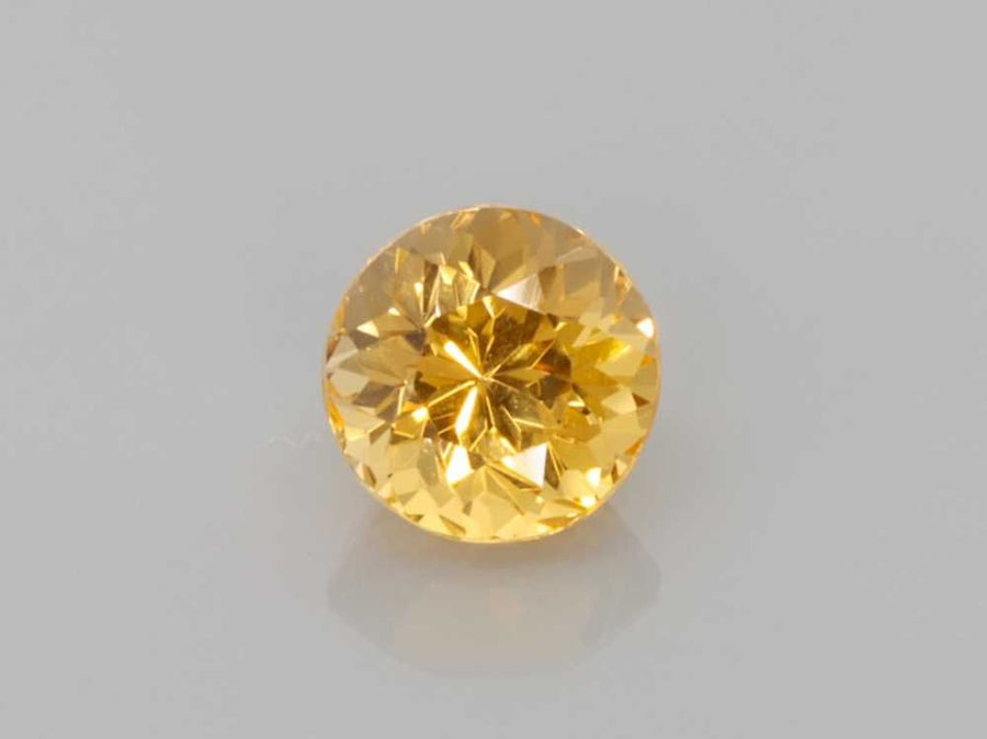 Round Yellow Topaz 0.71ct loose gemstone