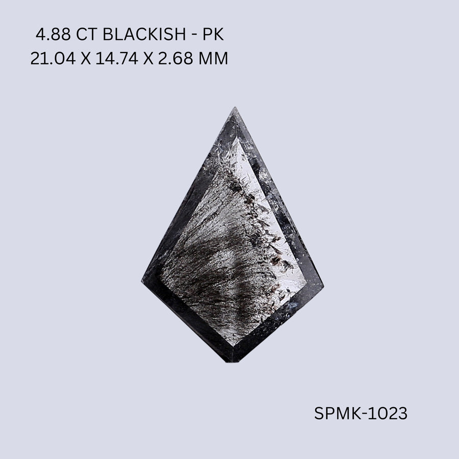 Kite Black Natural Diamond 4.88ct I1 loose diamond