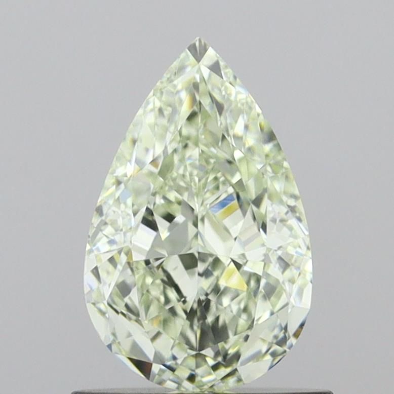 Pear Faint Yellow Green Natural Diamond 1.02ct VVS2 loose diamond