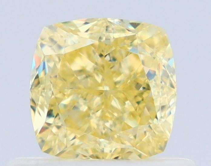 Cushion Faint Yellow Natural Diamond 0.65ct VS1 loose diamond