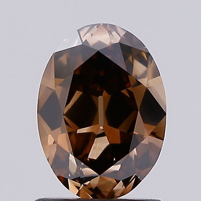 Oval Fancy Brown Lab-grown Diamond 1.35ct VS2 loose diamond