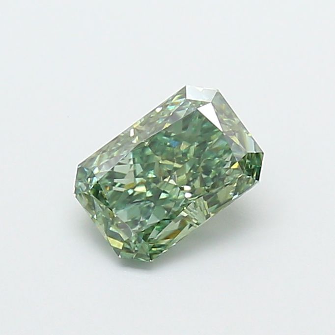 Radiant Fancy Vivid Green Lab-grown Diamond 1.01ct VVS2 loose diamond