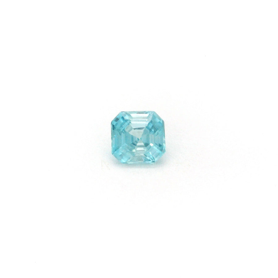 Octagonal Blue Zircon 0.86ct loose gemstone
