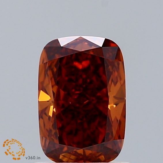Cushion Fancy Orange Lab-grown Diamond 1.04ct VS1 loose diamond
