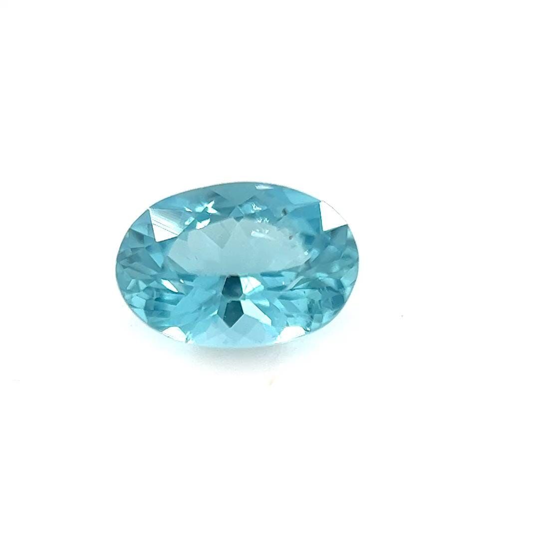 Oval Blue Tourmaline 0.58ct loose gemstone