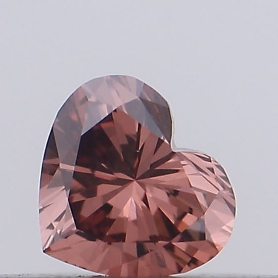Heart Fancy Vivid Brown Lab-grown Diamond 0.15ct VS1 loose diamond