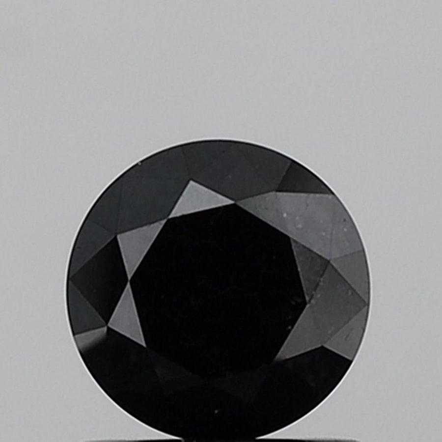 Round Fancy Black Natural Diamond 1.18ct VVS2 loose diamond