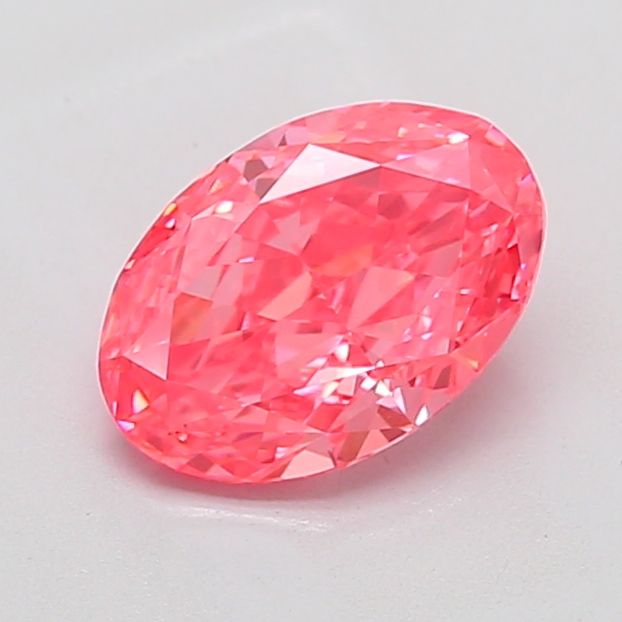 Oval Fancy Vivid Pink Lab-grown Diamond 1.59ct VS1 loose diamond