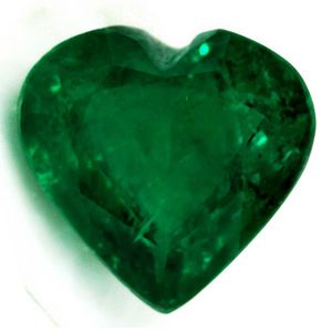 Heart Green Emerald 2.12ct loose gemstone