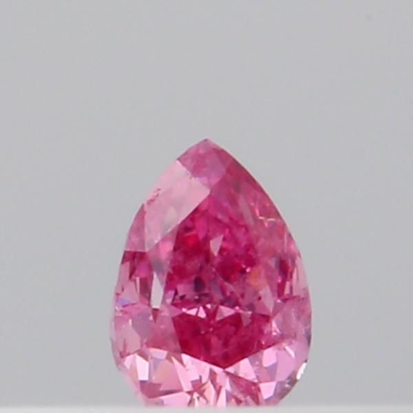 Pear Fancy Vivid Purplish Pink Natural Diamond 0.05ct loose diamond