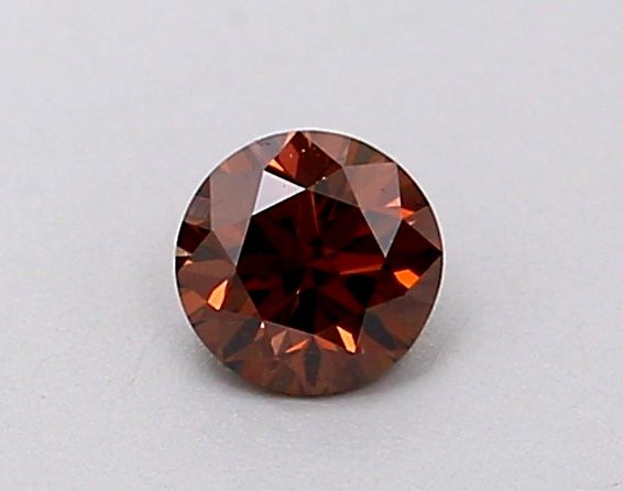 Round Fancy Reddish Brown Natural Diamond 0.18ct VS2 loose diamond