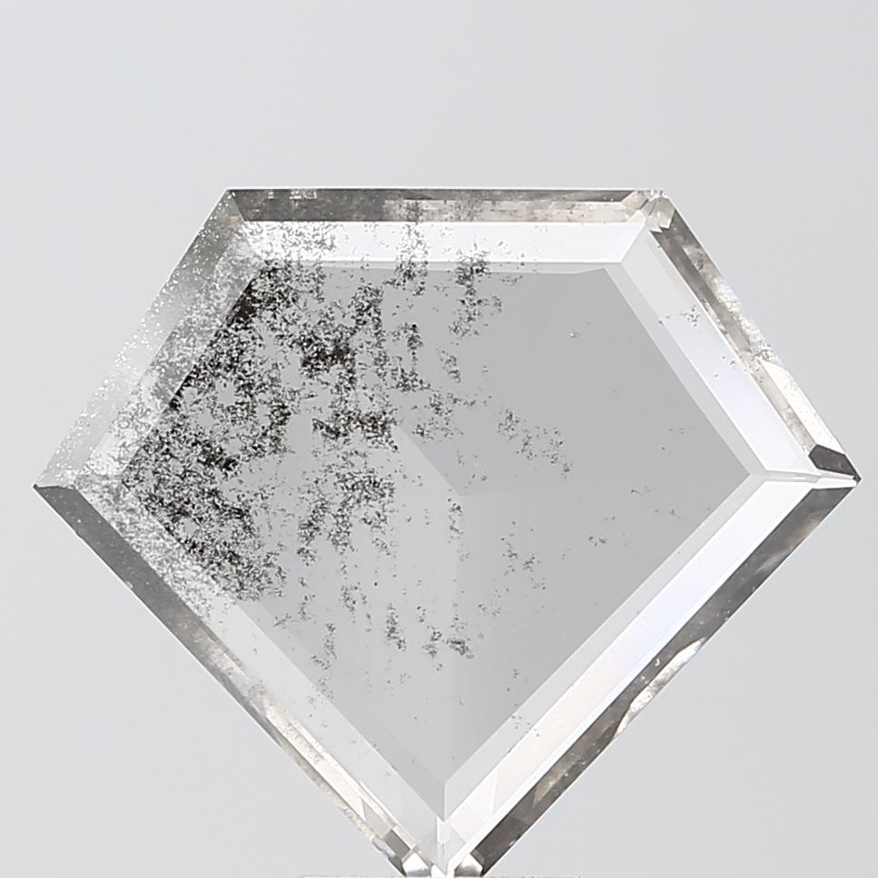 Shield Salt And Pepper Lab-grown Diamond 2.77ct I2 loose diamond