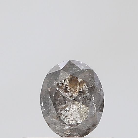 Oval Salt And Pepper Natural Diamond 0.49ct VVS2 loose diamond