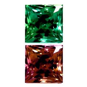 Square Green Alexandrite 0.24ct loose gemstone