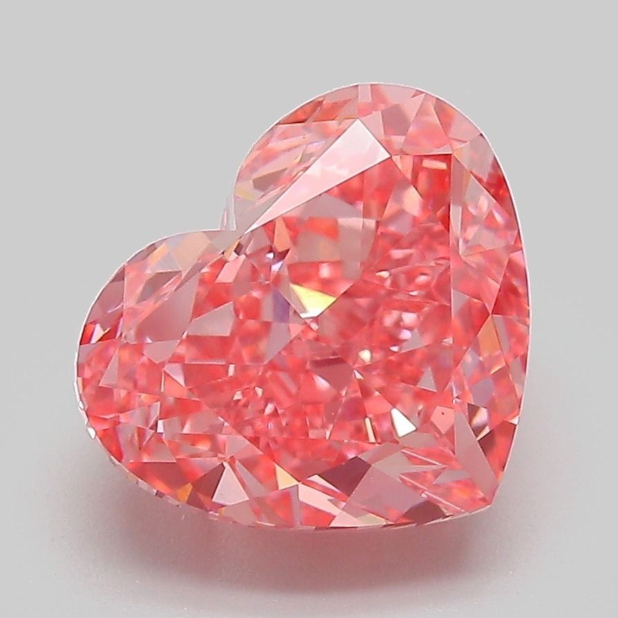 Heart Fancy Vivid Pink Lab-grown Diamond 4.02ct VVS2 loose diamond