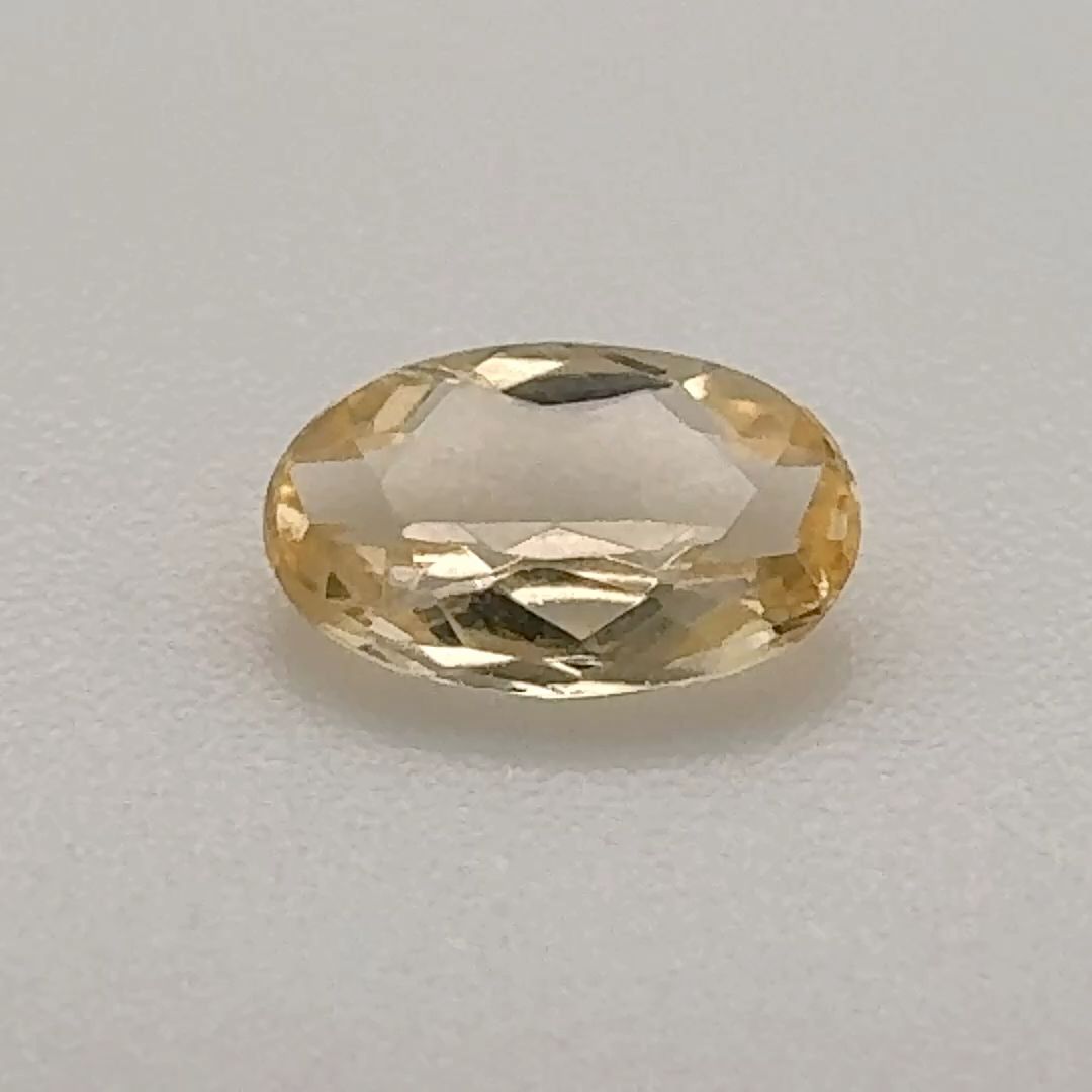 Oval Yellow Topaz 0.535ct loose gemstone