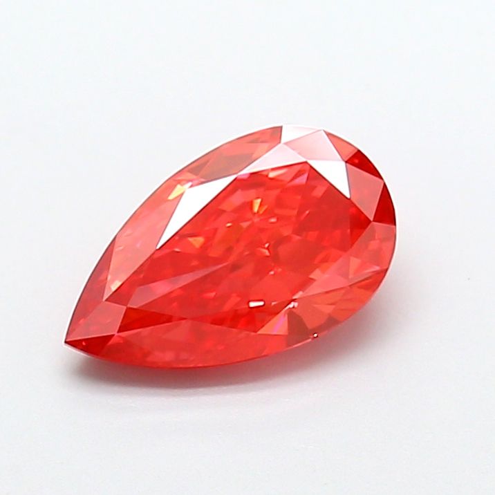 Pear Fancy Vivid Red Lab-grown Diamond 1.56ct VS1 loose diamond