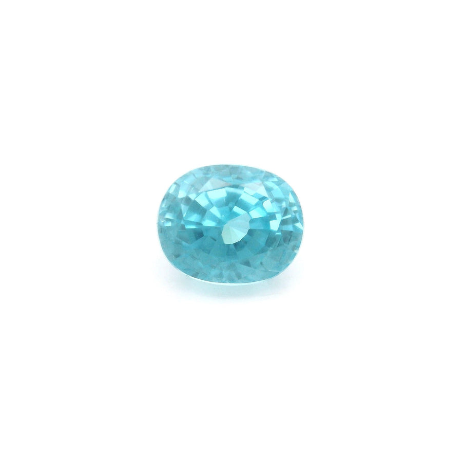 Oval Blue Zircon 3.46ct loose gemstone