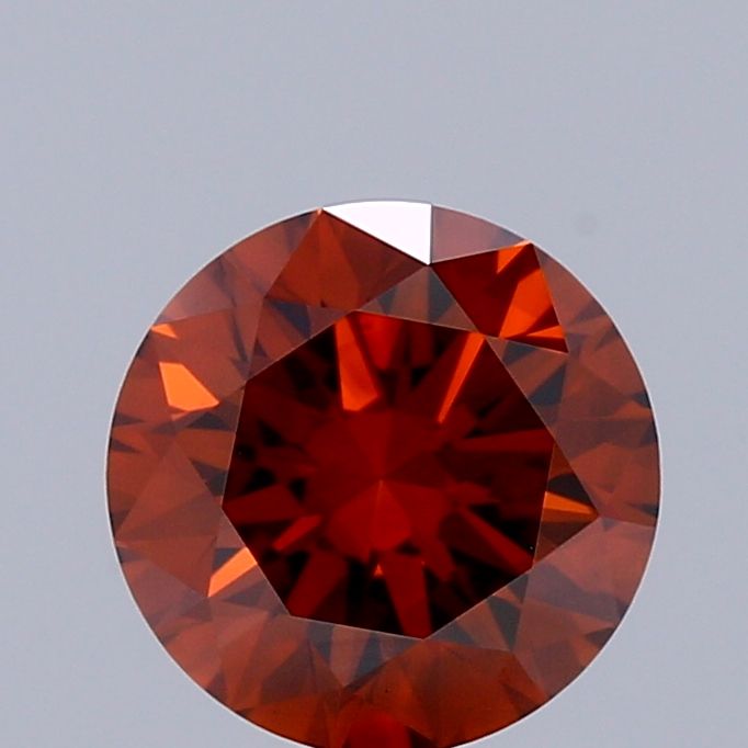 Round Fancy Deep Brownish Orange Lab-grown Diamond 1ct VS1 loose diamond