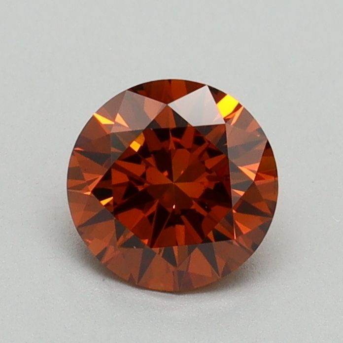 Round Fancy Deep Orange Lab-grown Diamond 0.7ct VS1 loose diamond
