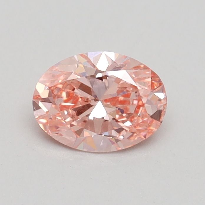 Oval Fancy Intense Pink Lab-grown Diamond 0.5ct SI1 loose diamond