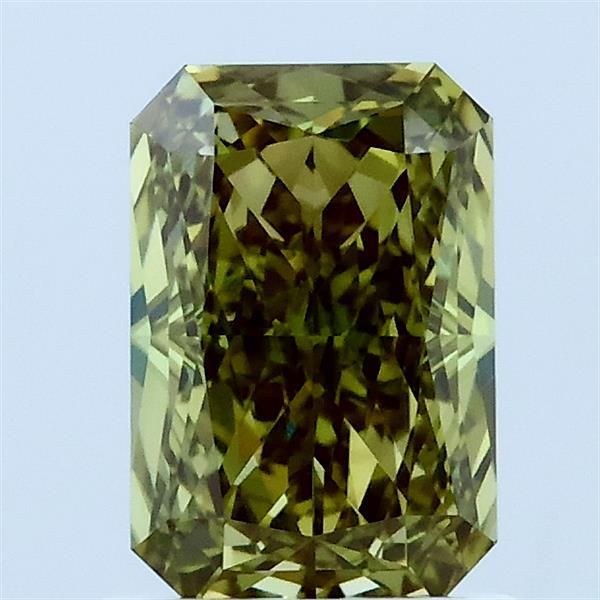 Radiant Fancy Intense Green Lab-grown Diamond 1.35ct VVS2 loose diamond