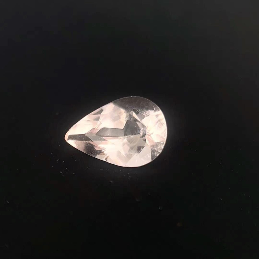 Pear Pink Morganite 0.65ct loose gemstone