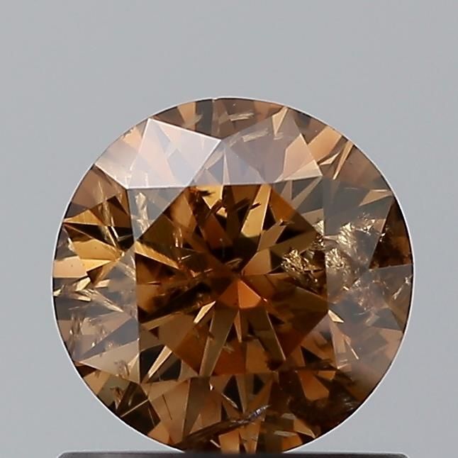 Round Brown Natural Diamond 0.71ct SI2 loose diamond