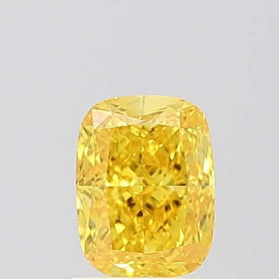 Cushion Fancy Vivid Yellow Lab-grown Diamond 1ct VS2 loose diamond