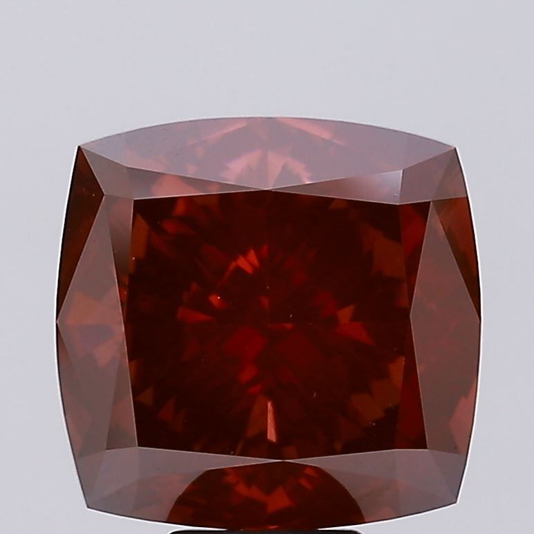 Cushion Fancy Vivid Red Lab-grown Diamond 10.51ct VS1 loose diamond