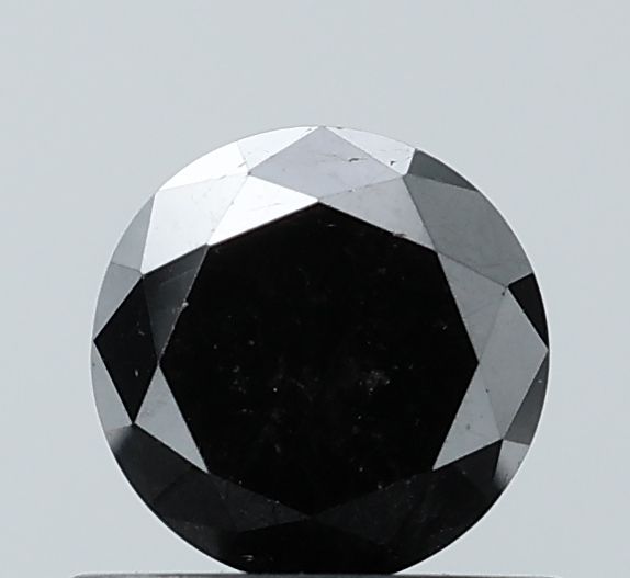 Round Black Natural Diamond 0.83ct VS2 loose diamond