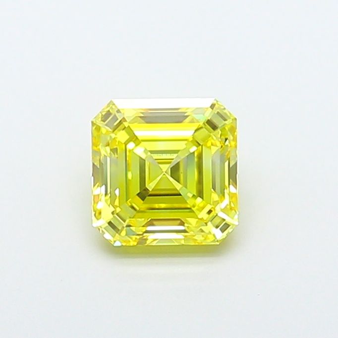 Asscher Fancy Vivid Yellow Lab-grown Diamond 1.12ct VVS2 loose diamond