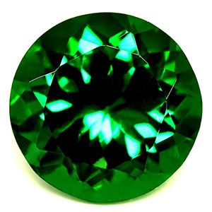 Round Green Garnet 0.58ct loose gemstone