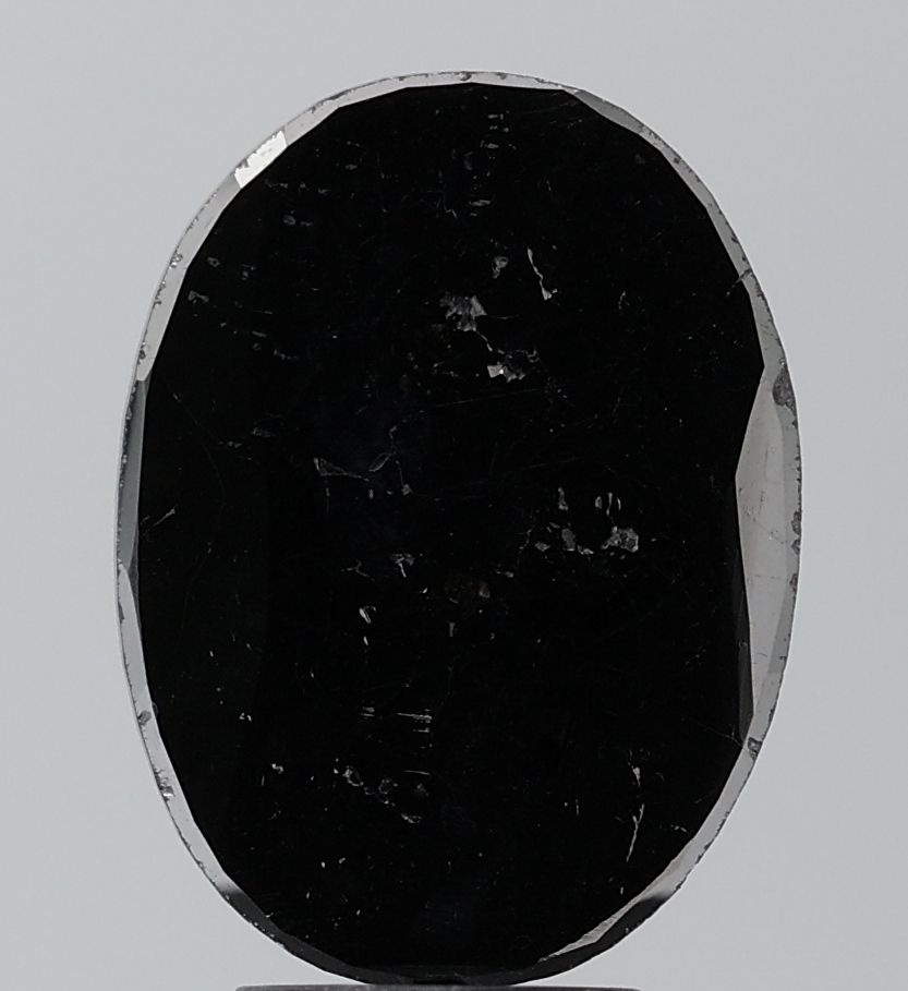 Oval Fancy Black Natural Diamond 4.94ct VS1 loose diamond