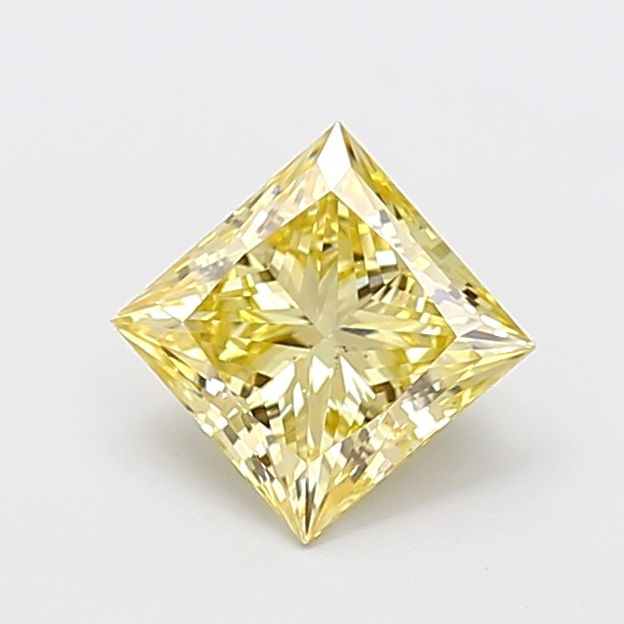 Princess Fancy Yellow Lab-grown Diamond 1.51ct VS2 loose diamond