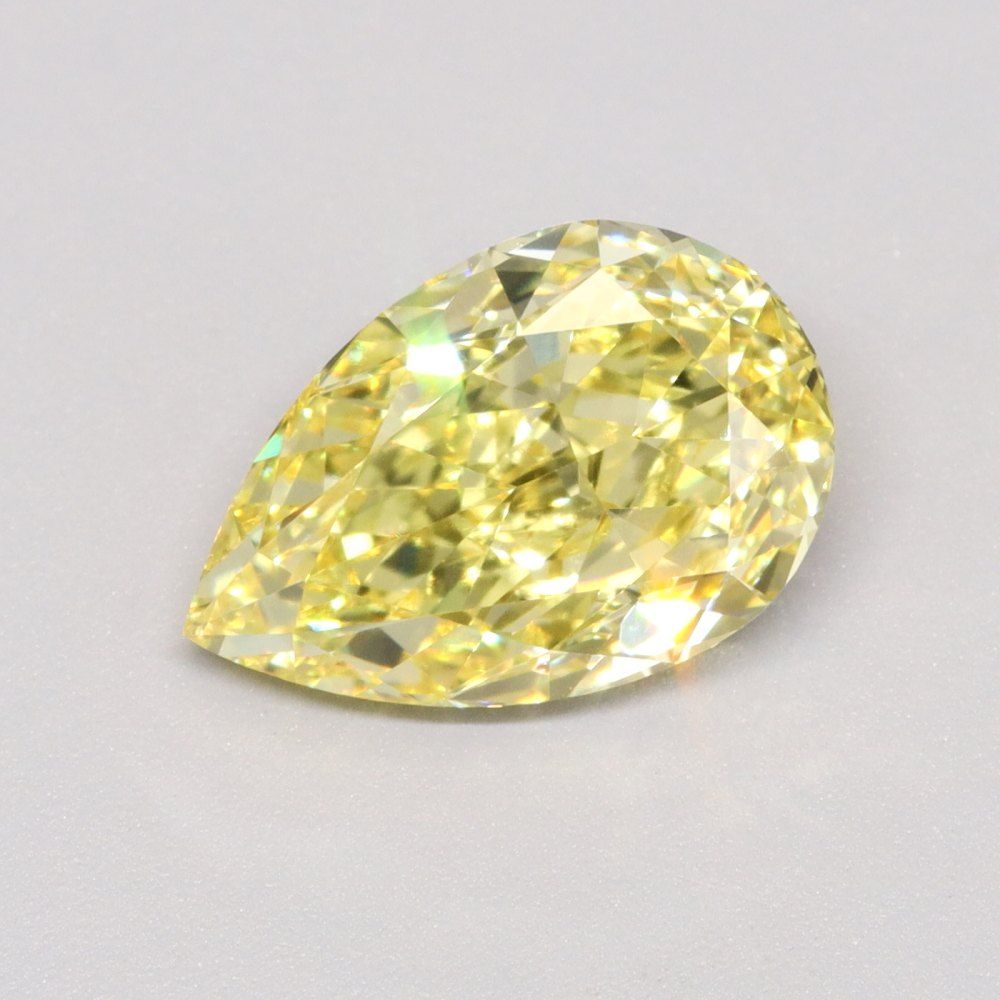 Pear Fancy Intense Yellow Lab-grown Diamond 2.03ct VVS2 loose diamond