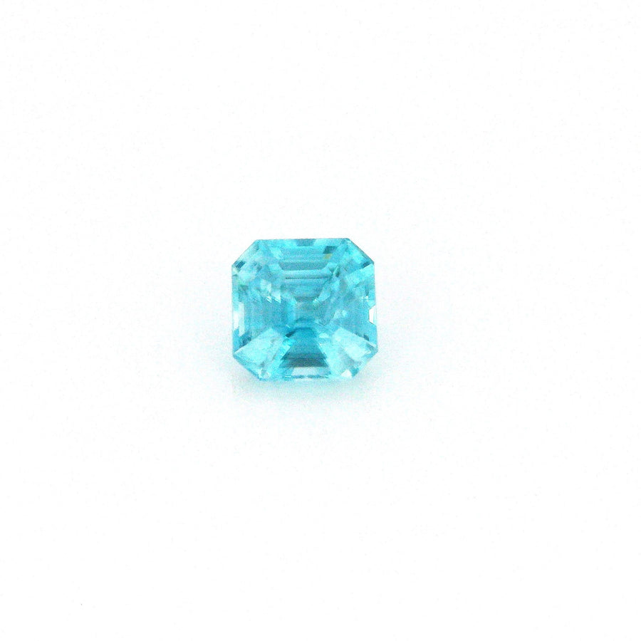 Octagonal Blue Zircon 1.73ct loose gemstone