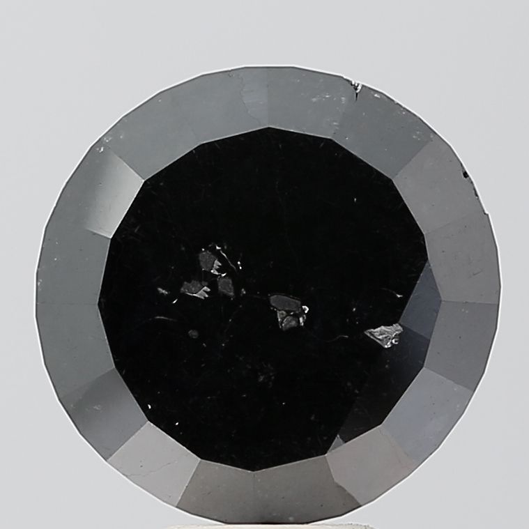 European Cut Black Natural Diamond 8.56ct VVS2 loose diamond
