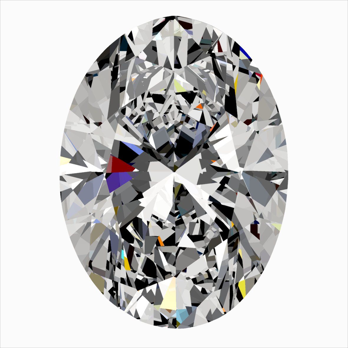 Oval Natural Diamond 0.40ct E VS2