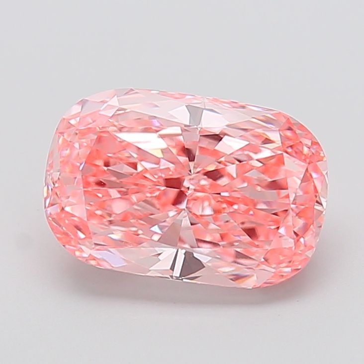 Cushion Fancy Vivid Pink Lab-grown Diamond 4ct VVS2 loose diamond