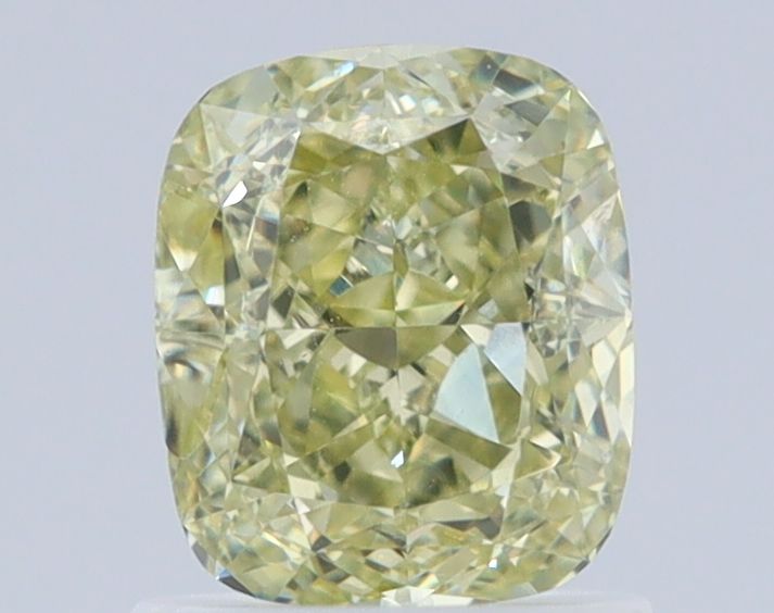 Cushion Fancy Light Brownish Greenish Yellow Natural Diamond 1.21ct VS1 loose diamond