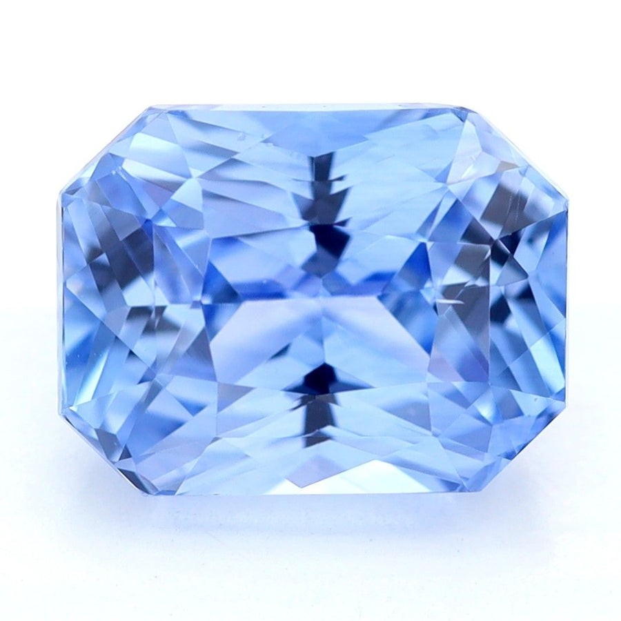 Radiant Blue Sapphire 3.53ct loose gemstone