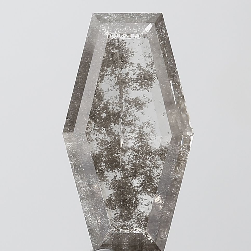 Calf Salt And Pepper Lab-grown Diamond 3.28ct I2 loose diamond